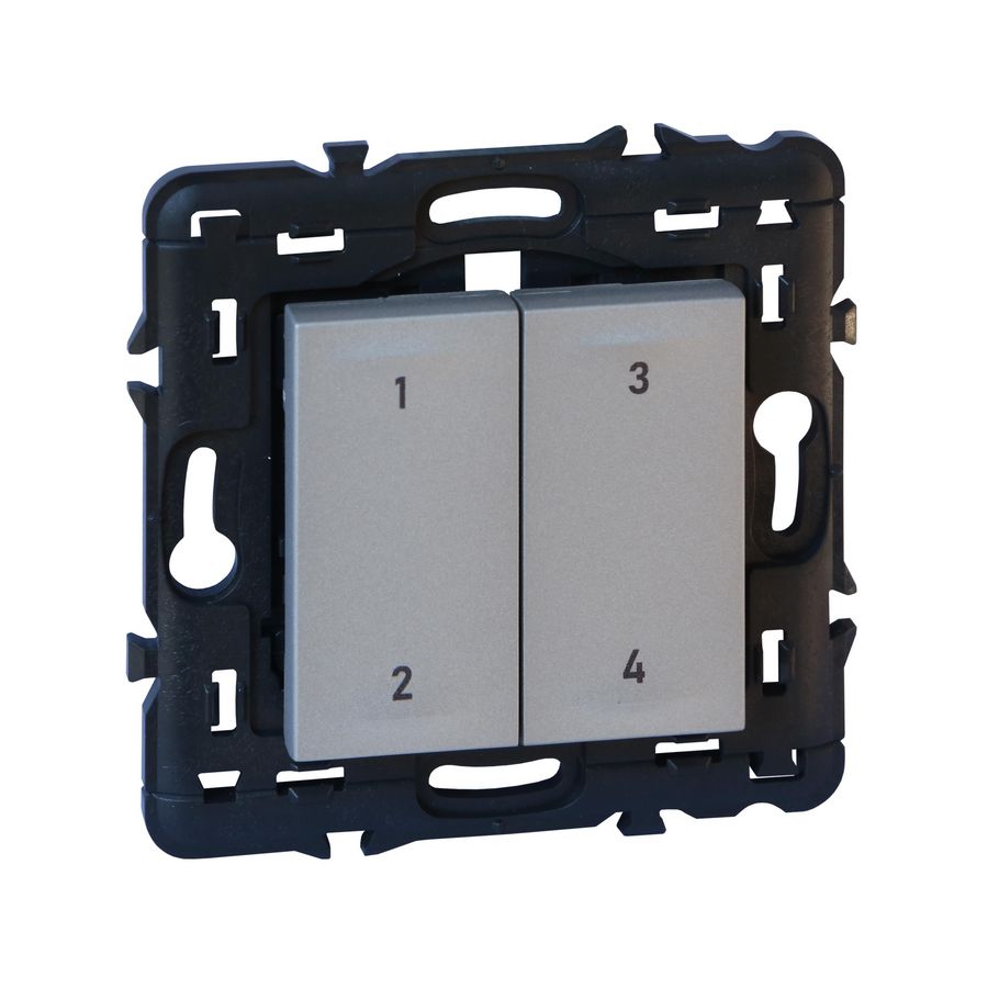 RF bediening batterijloos scenario 4 knop ALU Valena NWN
