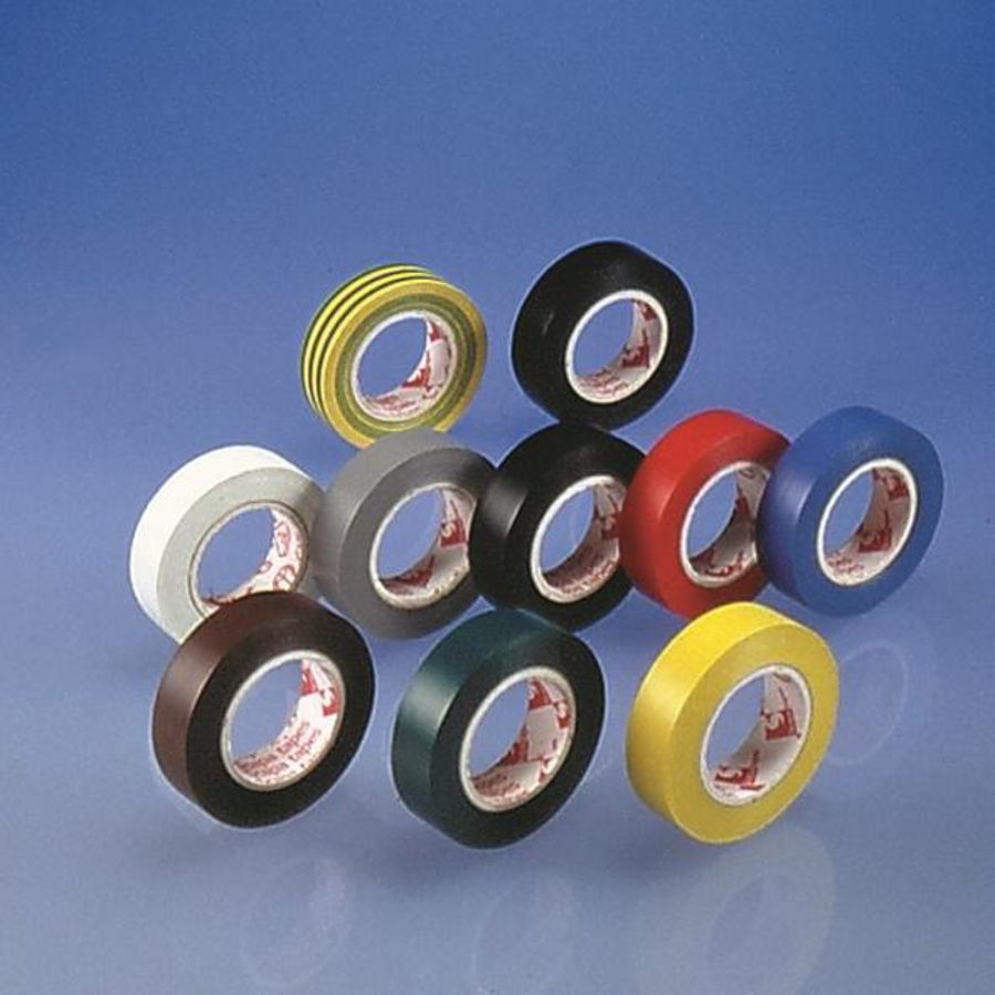 PVC isolatie tape zwart 5mm x 10m VVE=100