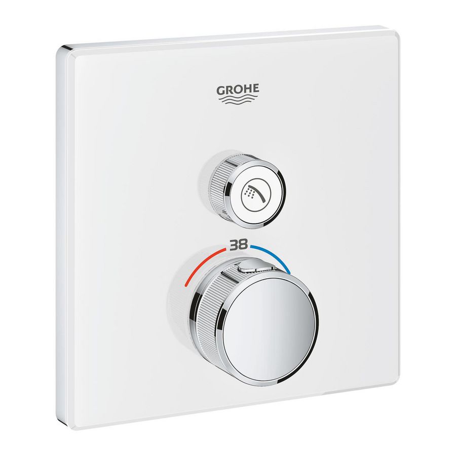 Afbouwdeel Grohtherm smartcontrol douche t glas vierkant