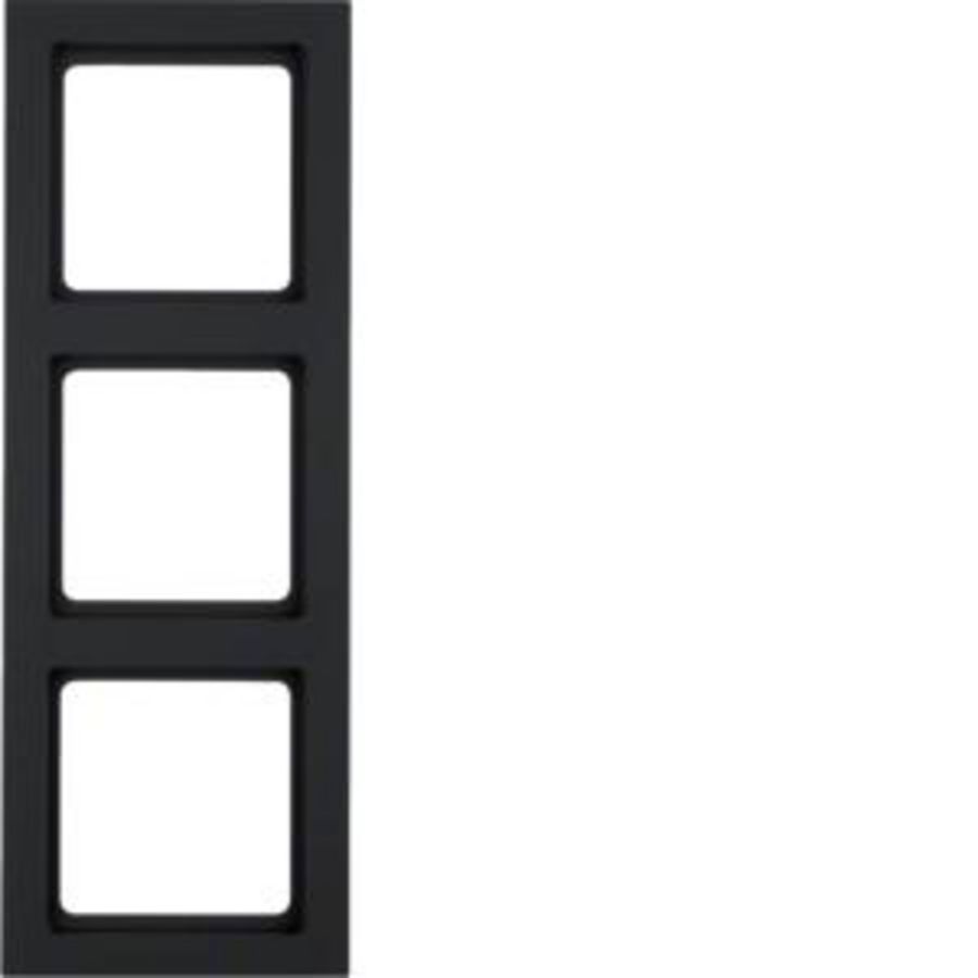 Afdekraam 3-v berker Q.3 antraciet soft-finish