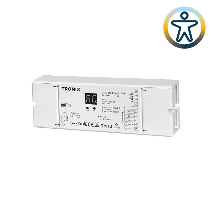 Multi Address Controller DALI2 12 -36V 5 5A DT6/DT8