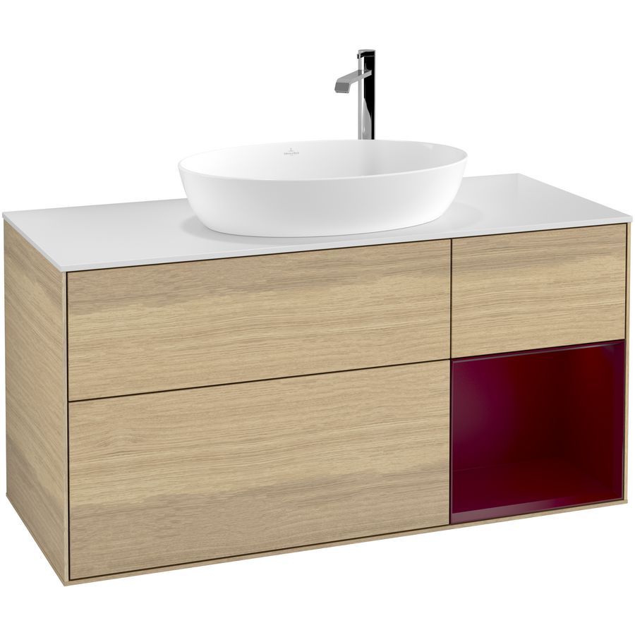Wastafelonderkast Finion 1200x603x501mm Oak Veneer G951HBPC