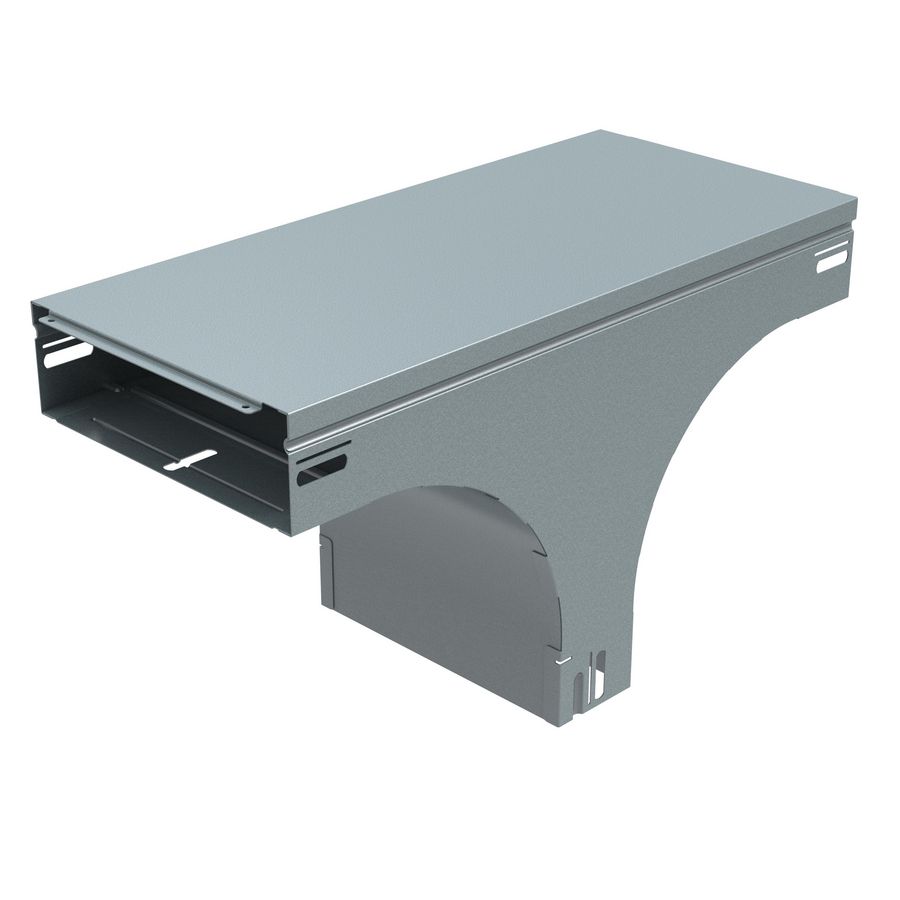 Verticaal T-stuk B200 H60 RAL9010 P31+