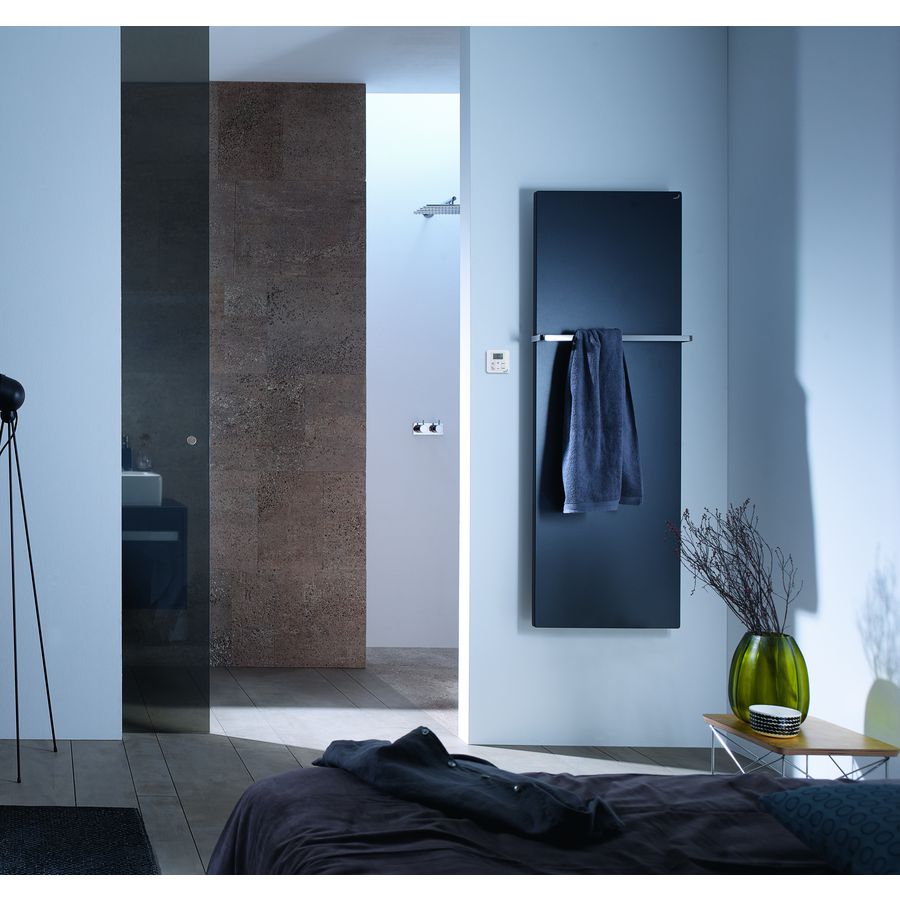 Elektr. radiator FIna Lean Bar 1800x600mm 750W wit RAL9016 incl. handdoekbeugel