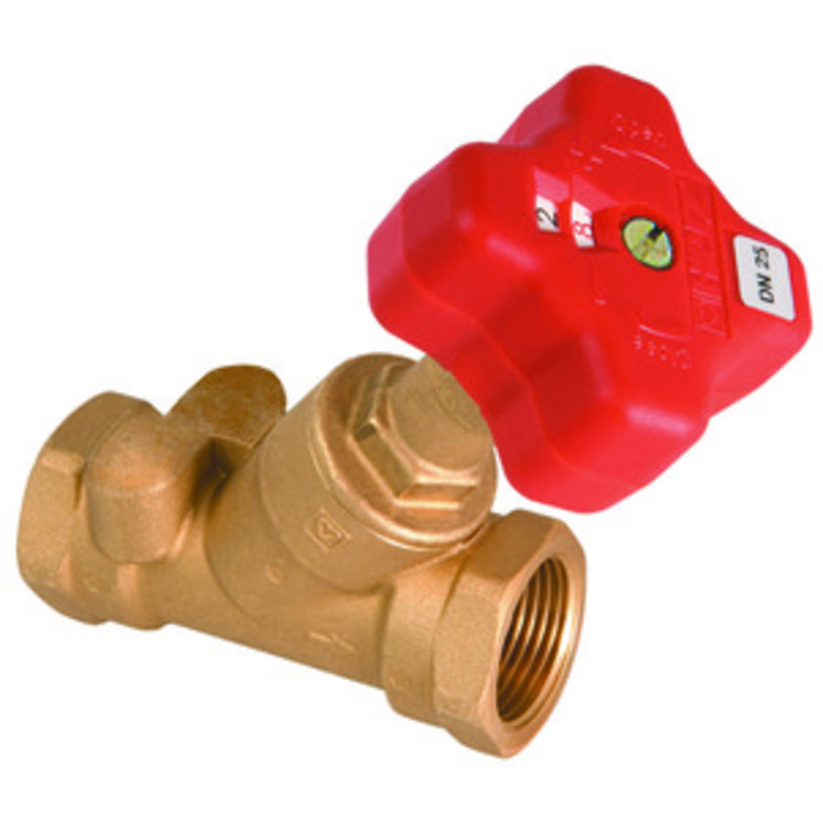 Schuinspindel strangregelafsluiter 4017 R DN15 VVE=10