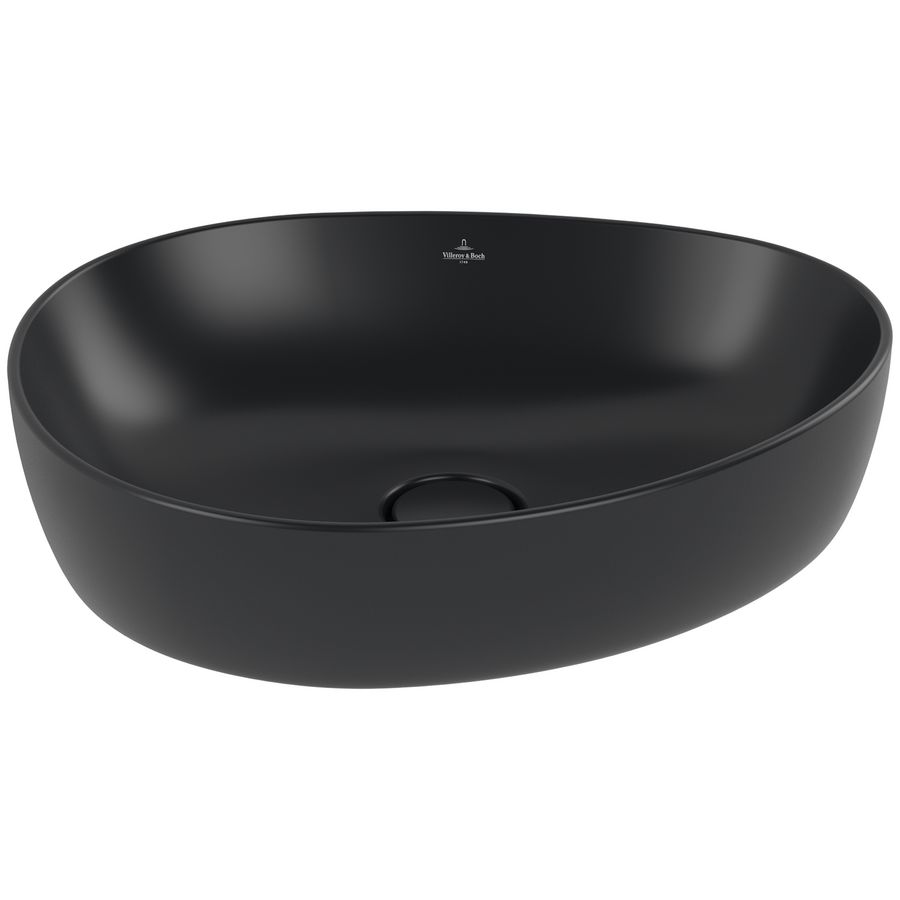 Opzetwastafel Antao 510x400mm Pure Black CeramicPlus