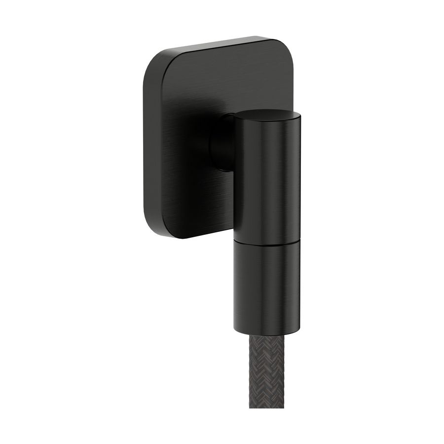 Muuraansluitbocht FixFit Fine Q Brushed Black Chrome