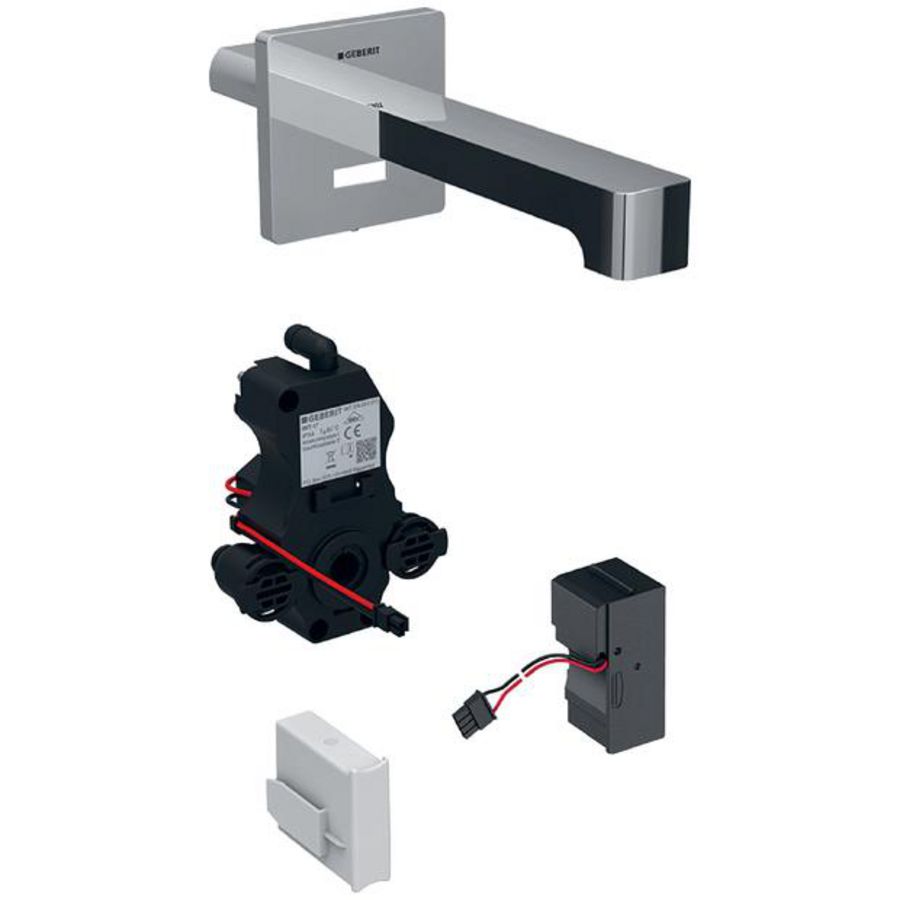 Brenta wastafelkraan 170mm chroom wandmodel 230V zonder mengunit