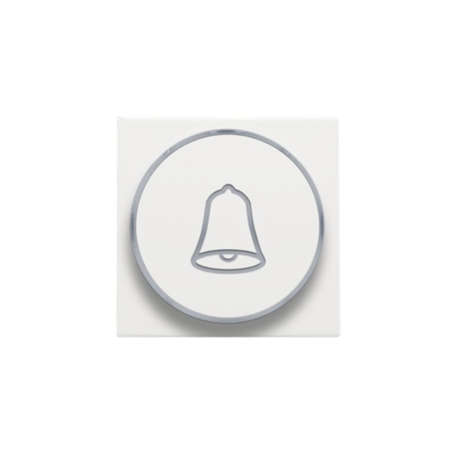 Afwerkingsset doorschijnende ring/belsymbool 6A white coated