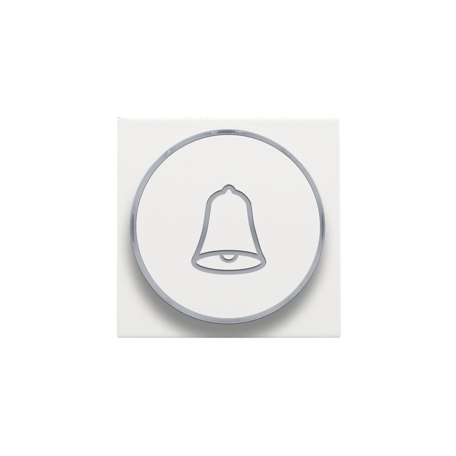 Afwerkingsset doorschijnende ring/belsymbool 6A white coated