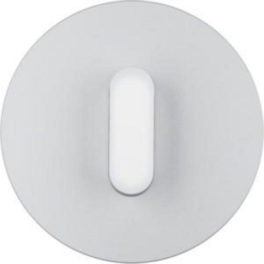 Afdekplaat met knevel berker R.classic aluminium polarwitwit