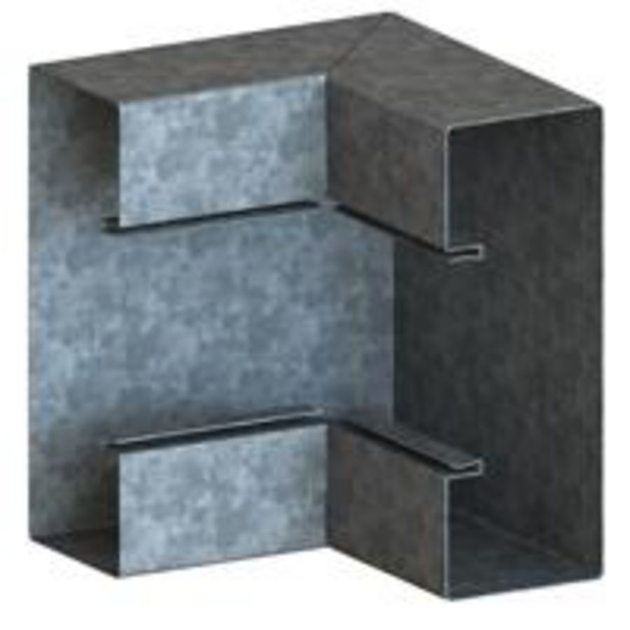 Binnenhoek 170x63 zink
