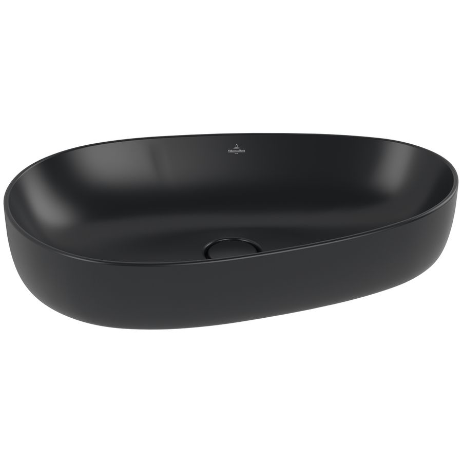 Opzetwastafel Antao 650x400mm Pure Black CeramicPlus