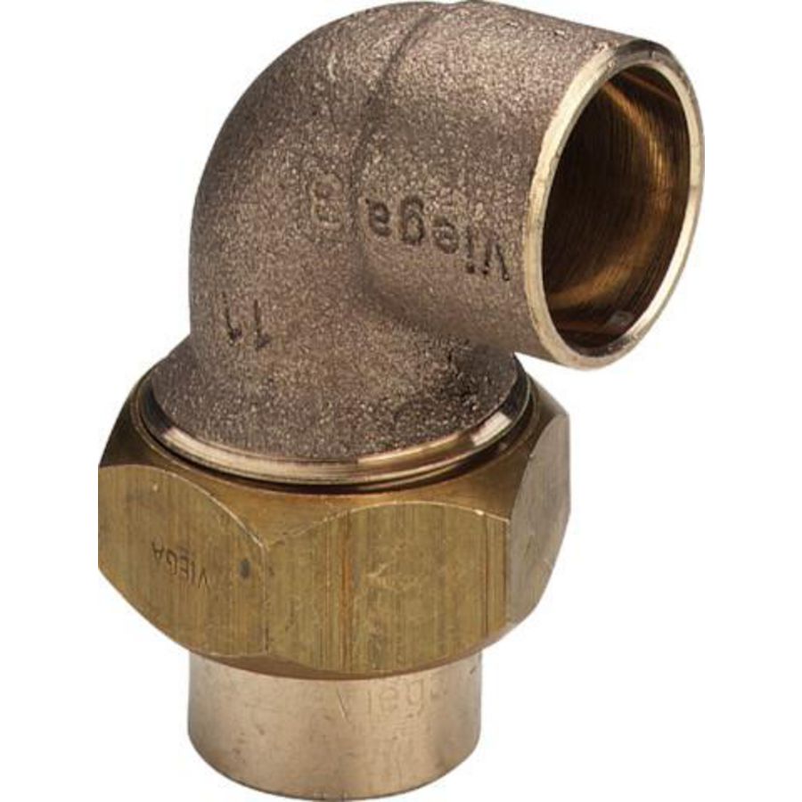 Knieschroefkoppeling 22 brons/blank VVE=10