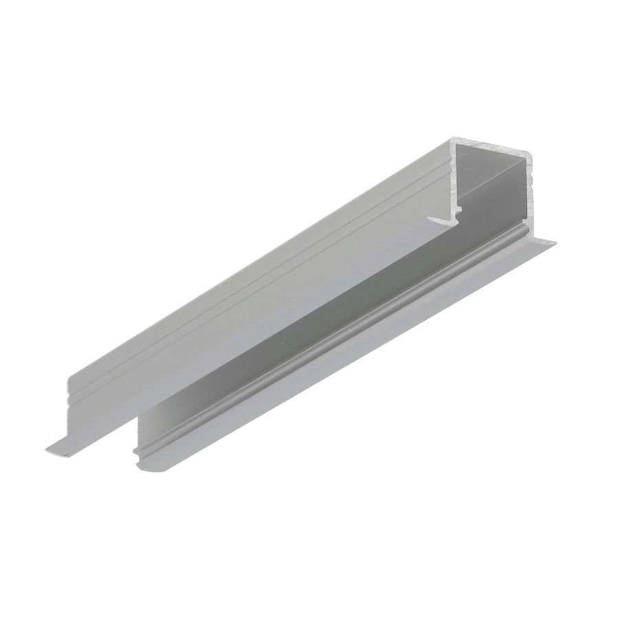 Profiel 10 inbouw 1 m1 grijs geschikt voor COB ledstrips 8mm