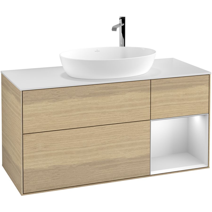 Wastafelonderkast Finion 1200x603x501mm Oak Veneer G951MTPC
