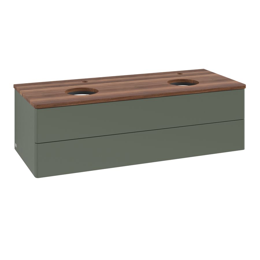 Wastafelonderkast Antao 1200x360x500mm L.Green Matt Lacquer K24052HL
