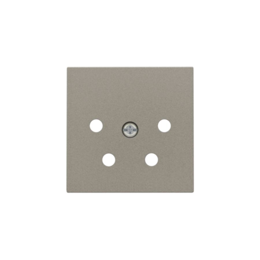 Afwerkingsset 4-polig inbouwcontactdoos PTT bronze