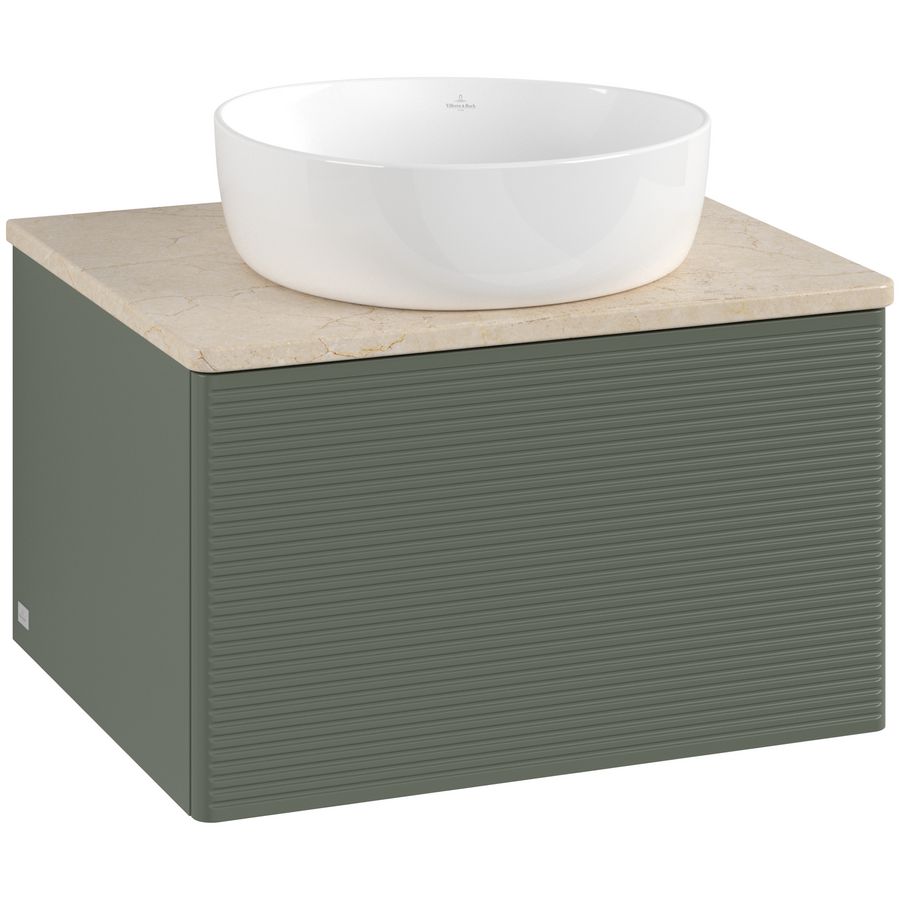 Wastafelonderkast Antao 600x360x500mm L.Green Matt Lacquer L29113HL