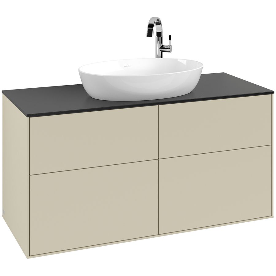 Wastafelonderkast Finion 1200x603x501mm S.Grey Matt Lacquer F91200HJ