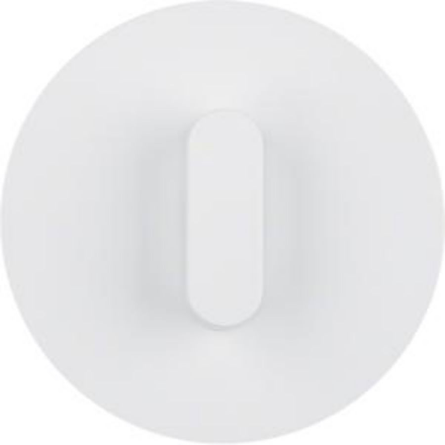 Afdekplaat met knevel berker R.classic kunststof polarwit