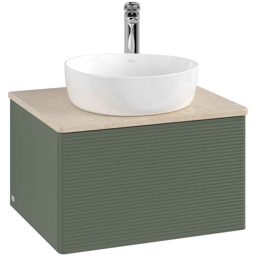 Wastafelonderkast Antao 600x360x500mm L.Green Matt Lacquer L29153HL