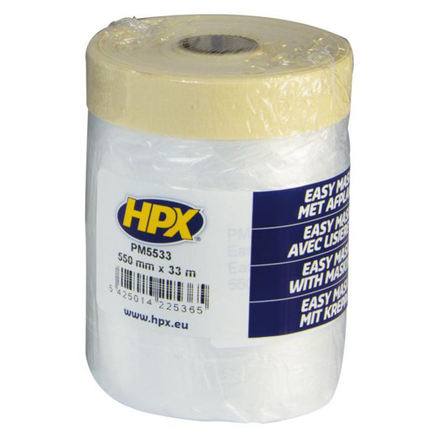 Zelfklevende tape HPX Easy Mask Film 550mmx33m afdekfolie