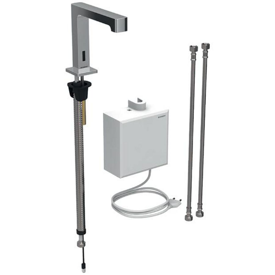 Brenta wastafelkraan chroom 230V opb.installatie zonde rmengunit