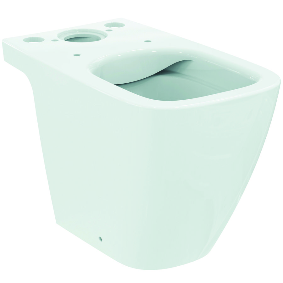 Staand closet I.LIFE-S PK tbv duoblok randloos diepspoel wit incl. bevestiging