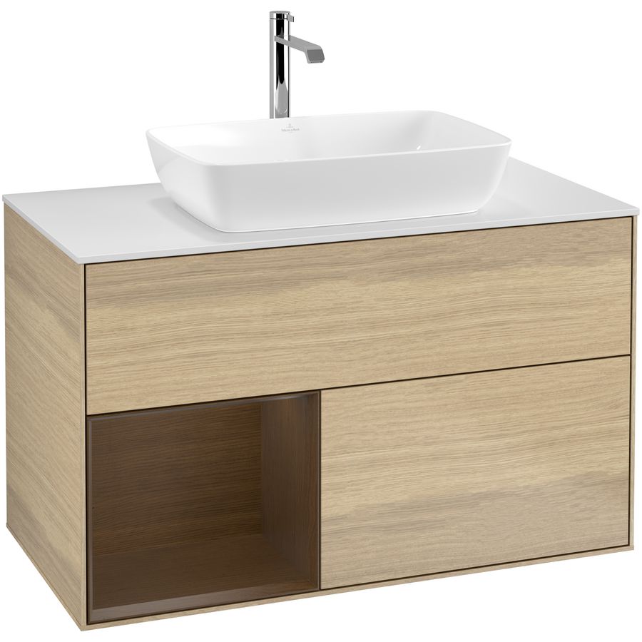 Wastafelonderkast Finion 1000x603x501mm Oak Veneer F771GNPC