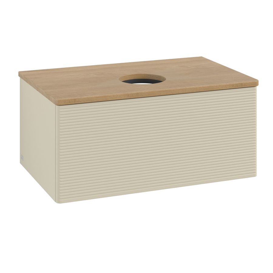 Wastafelonderkast Antao 800x360x500mm S.Grey Matt Lacquer K30111HJ