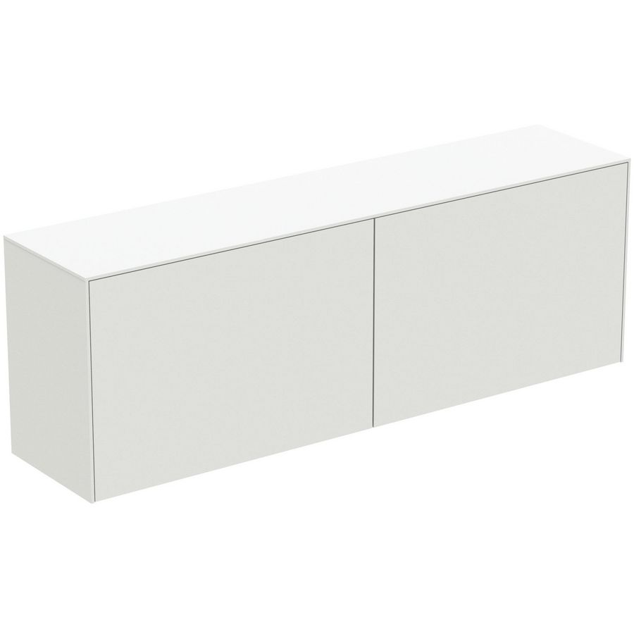 Conca wastafelmeubel 160x37x55cm 2 laden afdekblad zonder uitsnijding matt white
