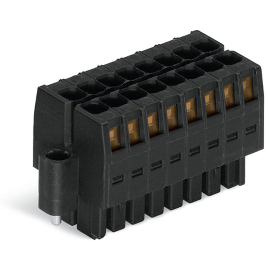 1-draads female steker, 2 rijen CAGE CLAMP 1,5 mm2 VVE=50
