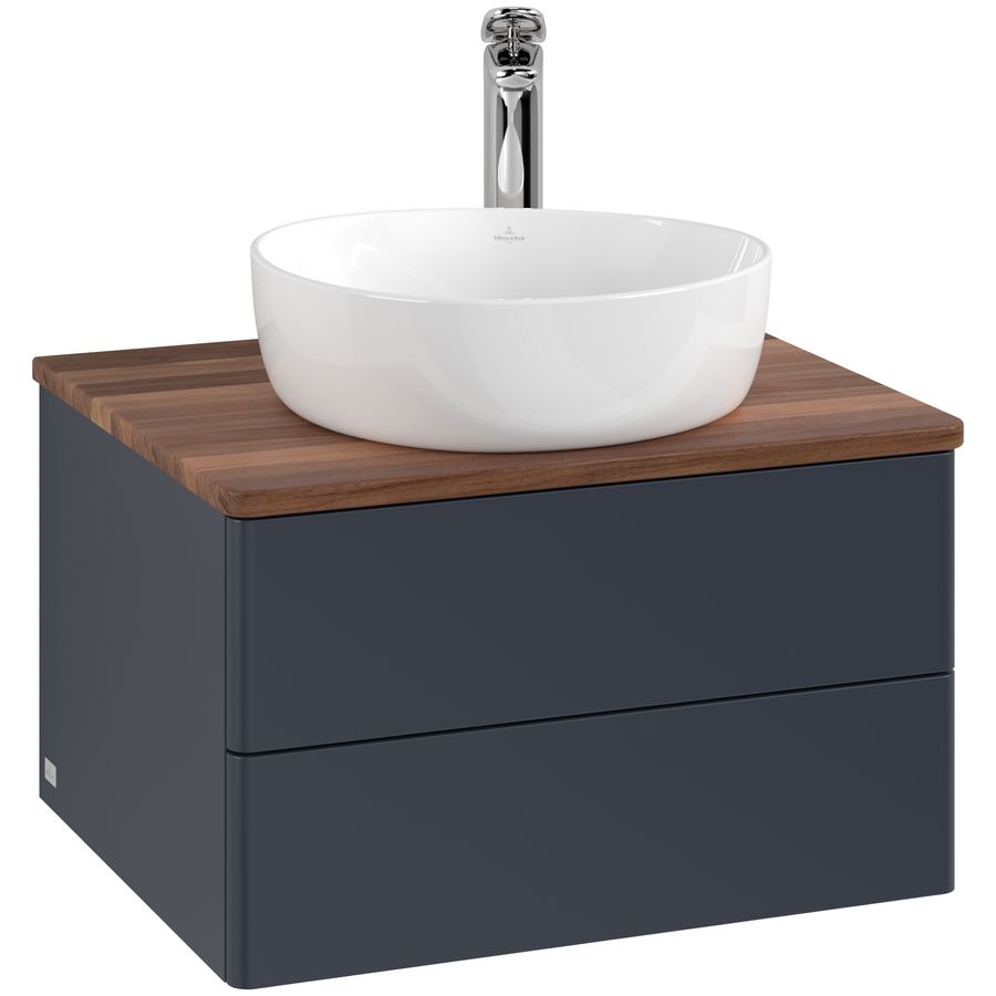 Wastafelonderkast Antao 600x360x500mm Mid.Blue Matt Lacquer K18052HG