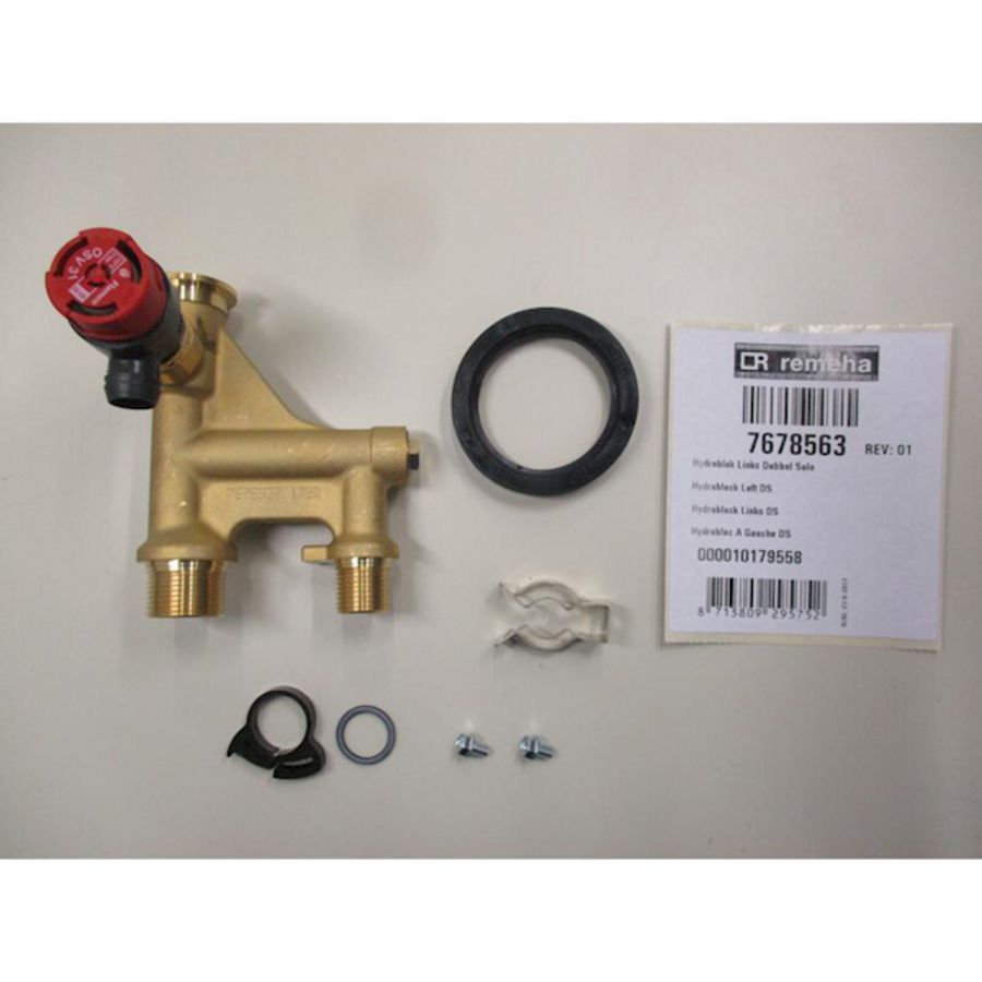 Hydroblok links Dubbel solo tbv Calenta 25/35s