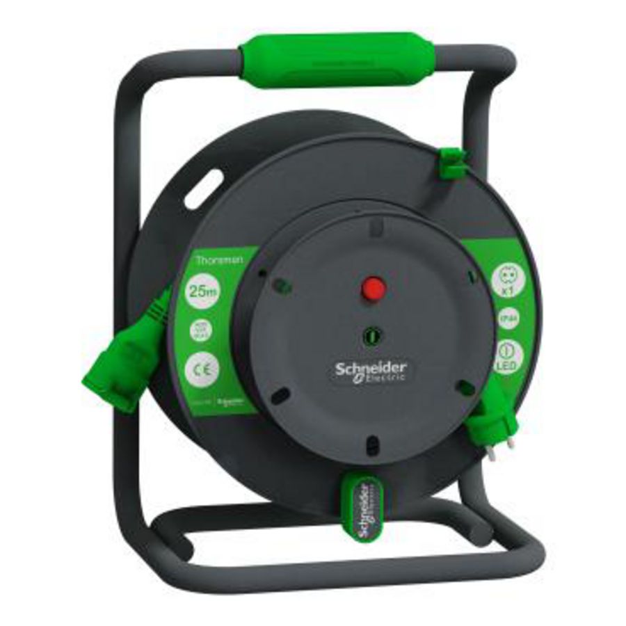 Verlengsnoer op haspel 25m HO5VVF 3G1.5 IP44 Schu VVE=10