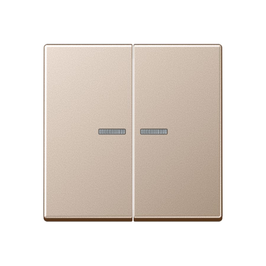 Tastafdekking 2voudig A500 champagne KNX RF