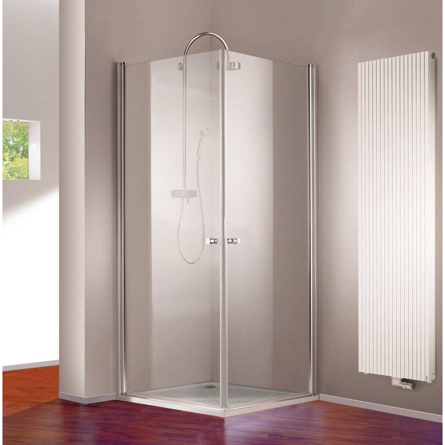 501D 4-H zwaaideur 885-915x1900mm zilvermat/helder