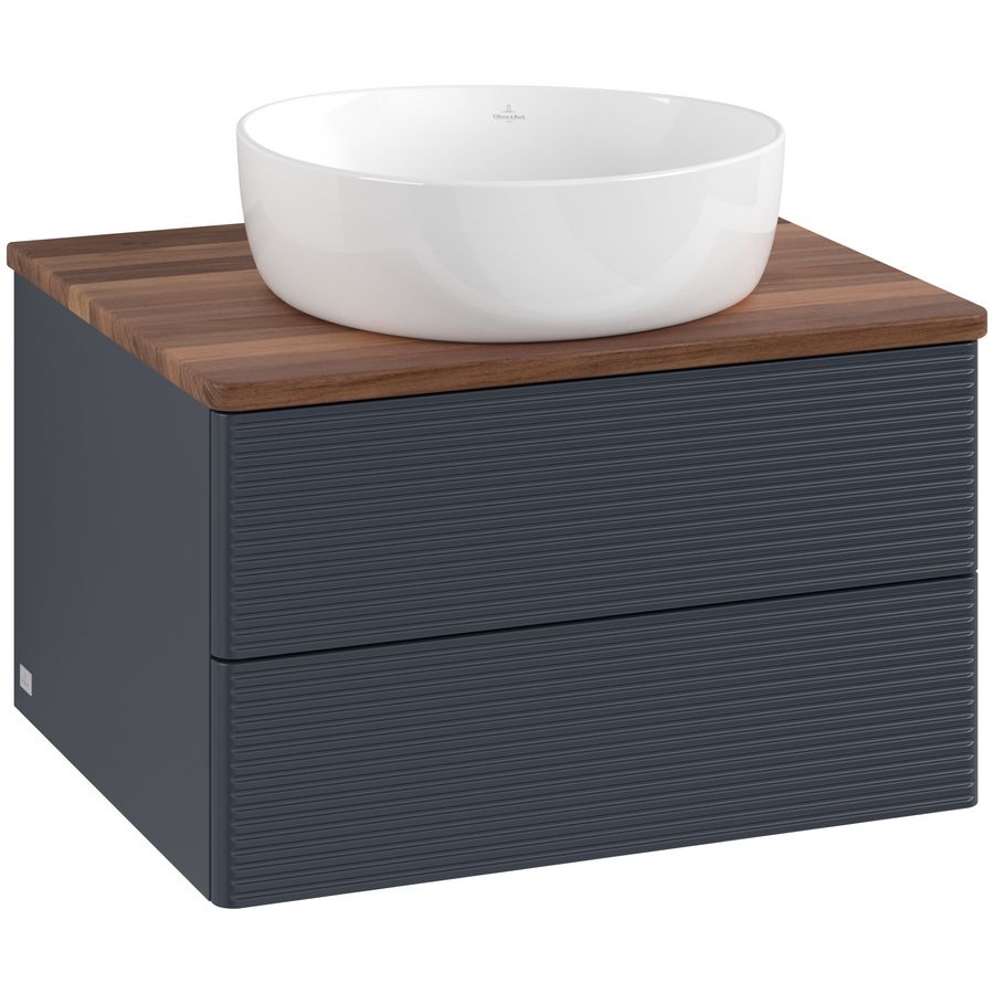 Wastafelonderkast Antao 600x360x500mm Mid.Blue Matt Lacquer K18112HG
