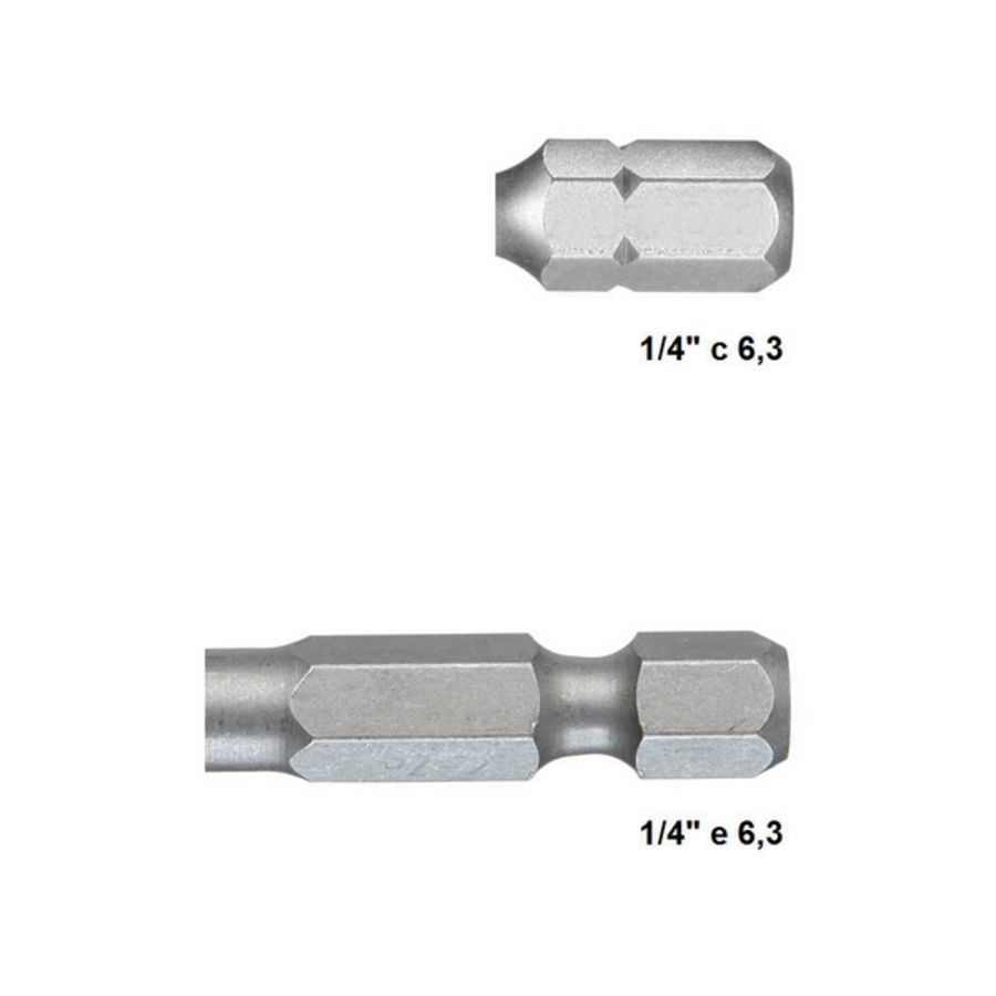 Schroefbit adapter 50mm 4-kant 1/2" kogel
