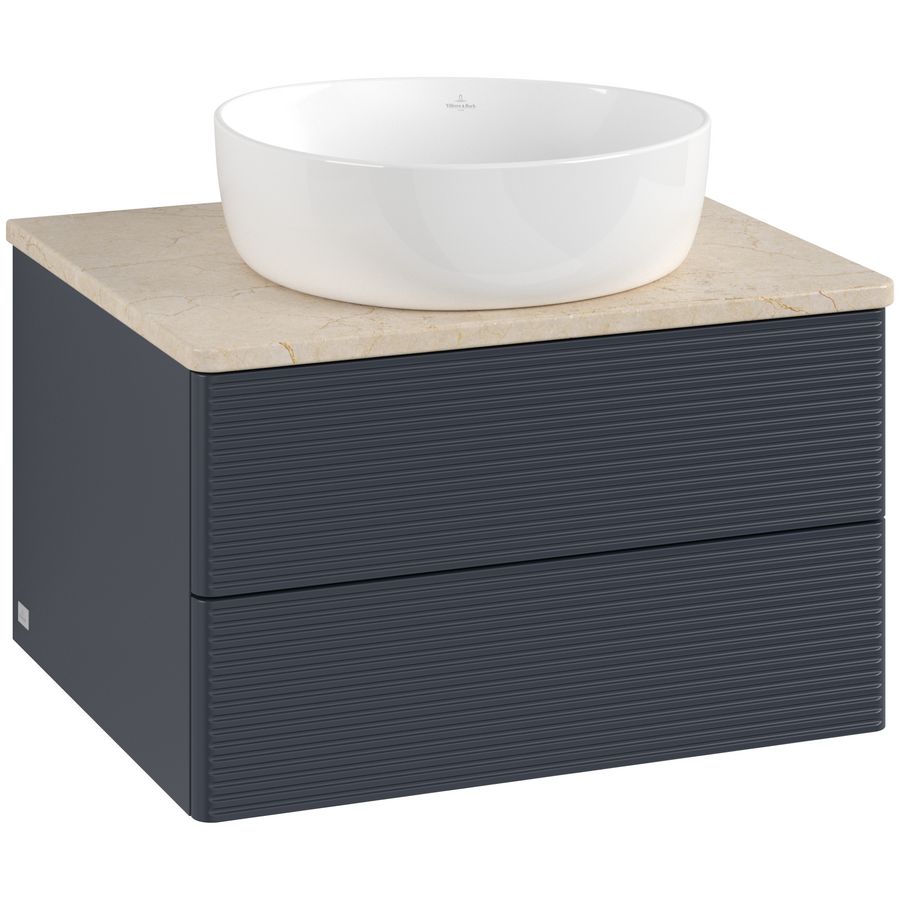Wastafelonderkast Antao 600x360x500mm Mid.Blue Matt Lacquer K18113HG