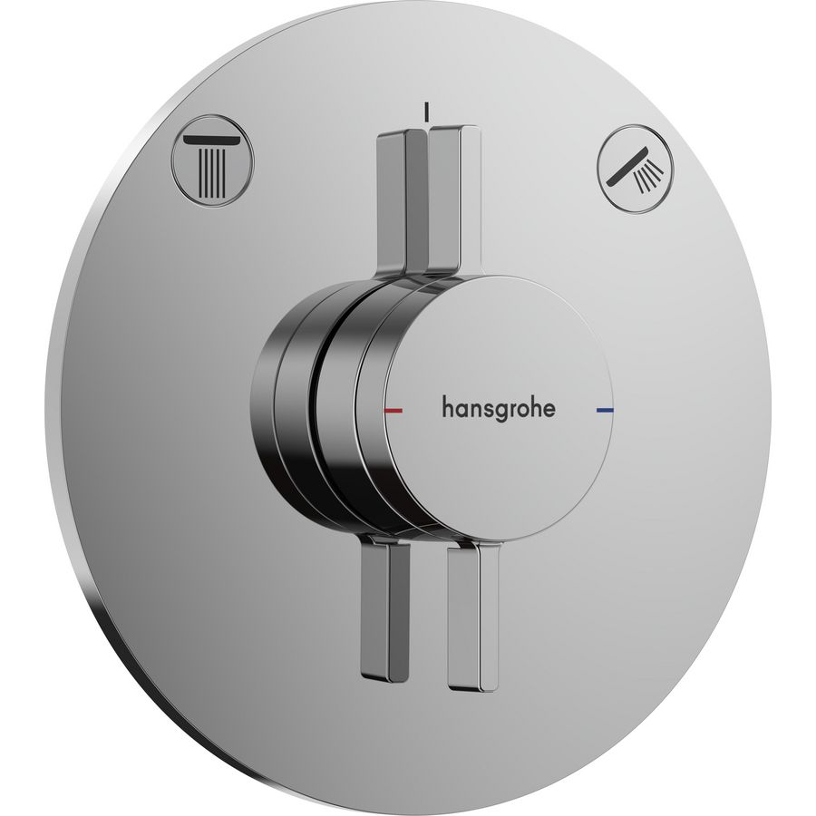 DuoTurn S afbouwdeel tbv inbouwkraan voor 2 functies chroom