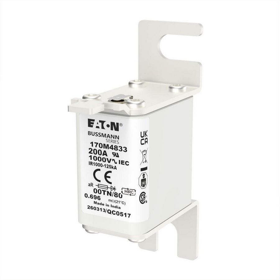 Zekering hoge snelheid 200A AC 1000V 125kA 00 30x47x VVE=6
