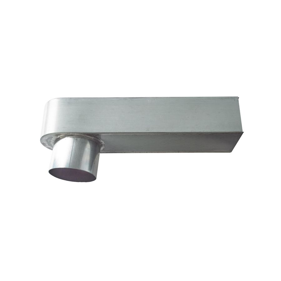Zinken HWA blue-grey stadsuitloop 80mm-60x80mm lengte 33cm