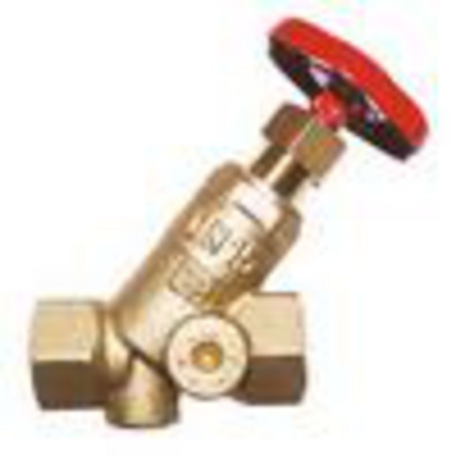 STROMAX schuinspindelafsluiter bi.draad kvs=32,5 DN32 VVE=5