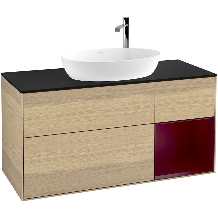 Wastafelonderkast Finion 1200x603x501mm Oak Veneer G952HBPC