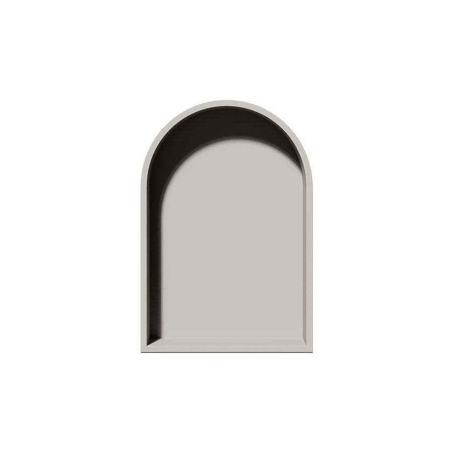 Inbouwnis BOX Arc 320x470x70mm kleur matt off-white