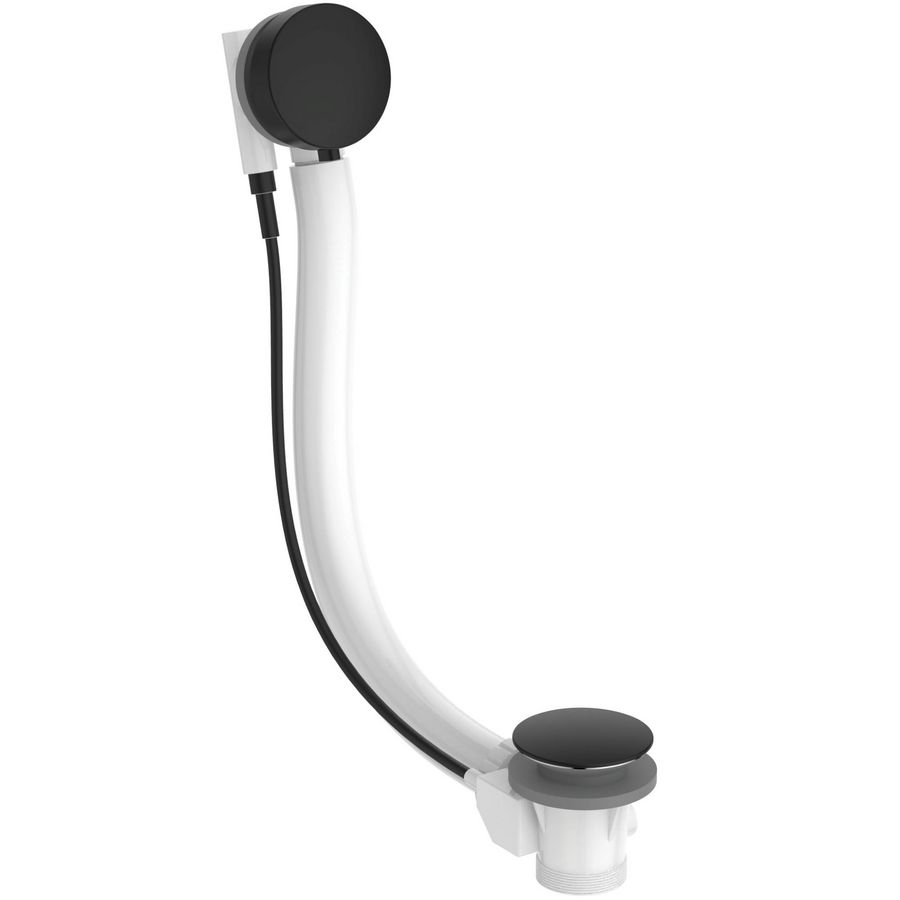 Afvoeren overloopgarnituur bad silk black extra