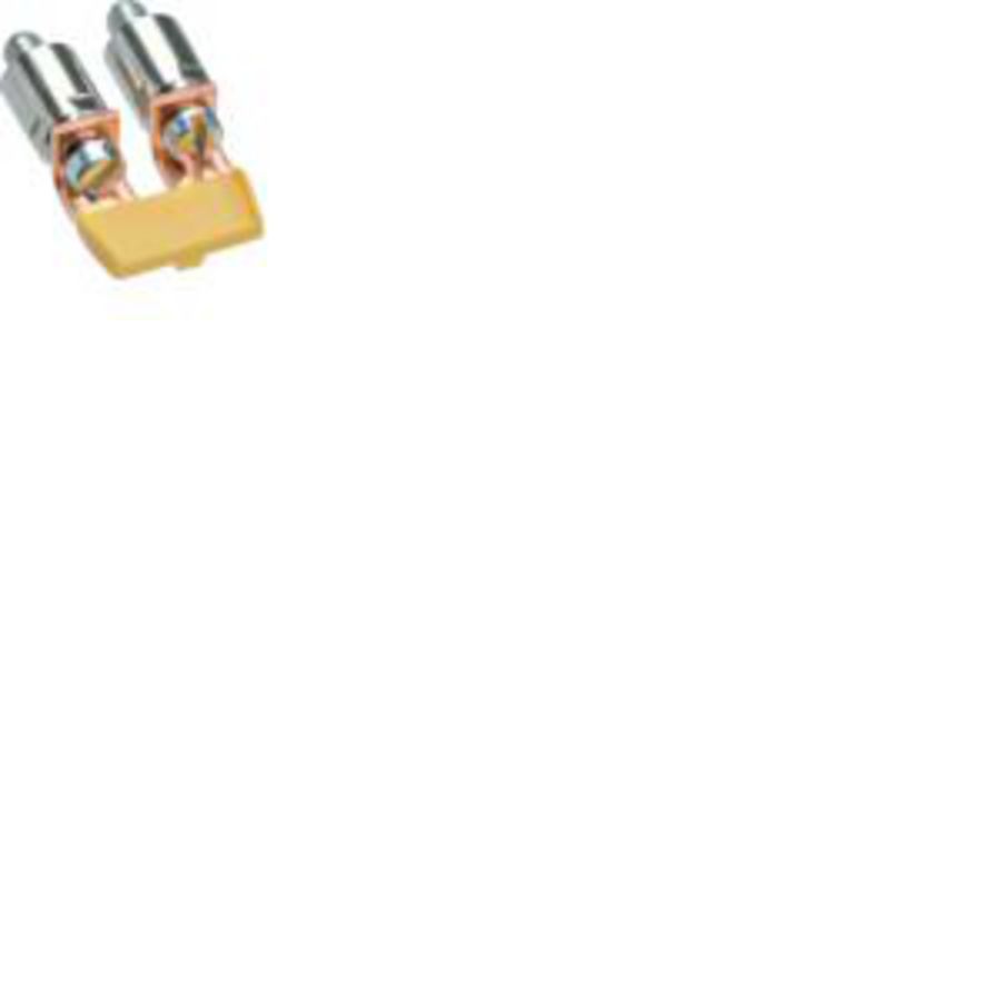 Doorverbindingsbrug geisoleerd 6mm² 2-voudig schroef