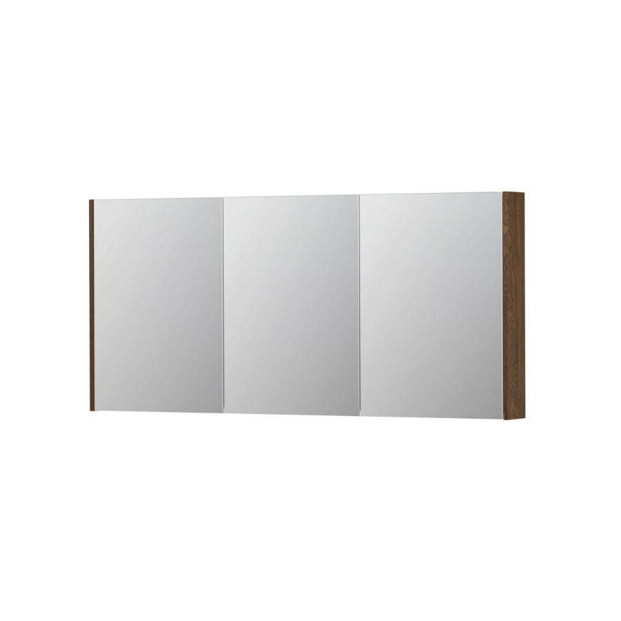 INK SPK2 Spiegelkast 3 dr Massief eiken Chocolate 160x73